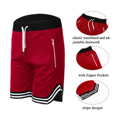 Men’s Mesh Basketball Shorts – Quick-Dry Summer Gym Shorts, Breathable Fitness Joggers & Casual Sportswear