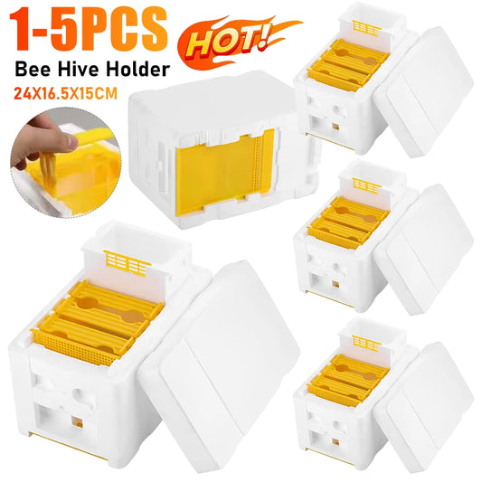 1–5PCS Beehive King Box – Beekeeping Nest Tool & Hive Frame Holder | Pollination Box for Queen Bees | Beekeeping Supplies