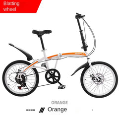 Cooya 20-Inch Folding Bicycle for Men & Women – Ultra Lightweight & Portable, No Installation Required | Adult Variable Speed Bicycle
