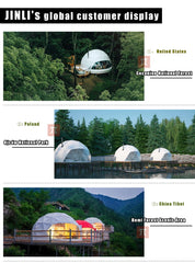 Luxury Geodesic Dome Tent – Outdoor Glamping Villa for Camping, Resort, Hotel & Forest Accommodation