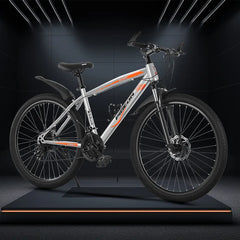 TULX High-Carbon Steel Bicycle – 21-Speed with Front Fork Lock & Dual Disc Brakes | Strong & Stable Ride