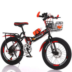Folding Mountain Bike for Kids – 18/20 Inch Variable Speed Bicycle for Boys & Girls | Student Road Bike | Bicicleta de Estrada