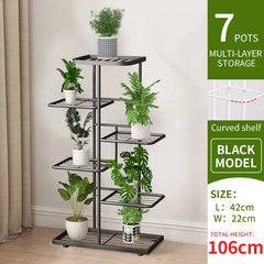 Multi-Tier Plant Stand - 4/6/8 Tier Flower Pot Shelf for Indoor & Balcony Storage