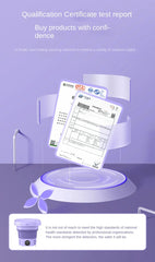 8L Portable Foldable Mini Washing Machine with Spin Dryer – Compact Washer for Socks, Underwear, and Household Laundry