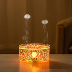 Rain Cloud Aroma Diffuser & Zen Raindrop Humidifier – Ultrasonic Essential Oil Diffuser with Soothing Rain Sounds | 3-Color LED Night Light & Desktop Water Drip Sprayer