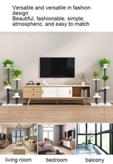 Multi-Tier Metal Plant Stand - Indoor Flower Pot Holder & Garden Display Rack