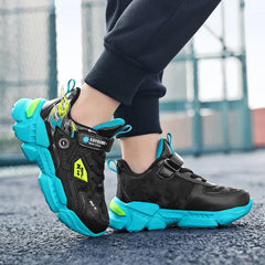 Boys' Fashion Sneakers – Thick-Soled, Warm & Comfortable Anti-Slip Outdoor Sports Shoes for Kids