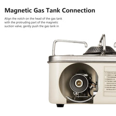 2800W Camping Gas Stove | High Firepower Portable Cassette Furnace for Outdoor Cooking, Picnic & Camp