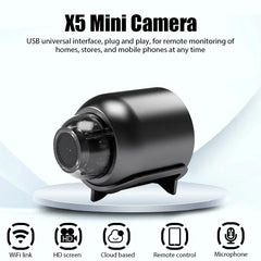 1080P HD Mini WiFi IP Camera - Night Vision, Wireless Baby Monitor & Home Security