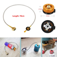Camping Gas Stove Refill Adapter | Outdoor Cylinder Filling & Gas Tank Furnace Connector Accessories