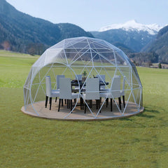 Garden Dome Igloo Tent 9.5 ft x 5.8 ft – Upgraded Transparent Greenhouse Dome with TPU Cover & Polyester Mesh for Outdoor Use
