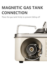 2800W Camping Gas Stove | High Firepower Portable Cassette Furnace for Outdoor Cooking, Picnic & Camp