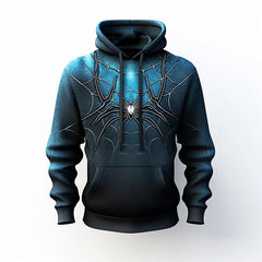 Autumn Fashion Sweatshirts For Men 3D Print Spider Pattern Leisure Cosplay Oversized Hoodie Hip Hop Trend Harajuku Streetwear