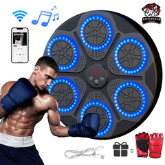 Music Boxing Machine – Smart Bluetooth Wall-Mounted Boxing Trainer | Electronic Punching Target for Home Gym & Fitness