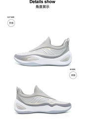 Austin Reaves Style Men’s Basketball Sneakers – Breathable Low-Cut Slip-On Casual Shoes with AR1-Inspired Sole