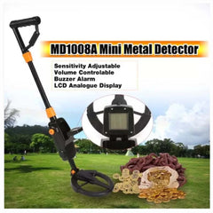 7.4 Inch Waterproof Kid Metal Detector Gold Detector Lightweight Search Coil (24"-35") Adjustable Metal Detector for Junior