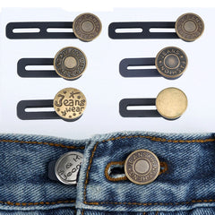 6 Pcs Jeans & Pants Button Extenders | Universal Waist Expander for Men & Women | Instant Belt Extension Solution