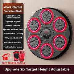 Music Boxing Machine – Smart Bluetooth Wall-Mounted Boxing Trainer | Electronic Punching Target for Home Gym & Fitness