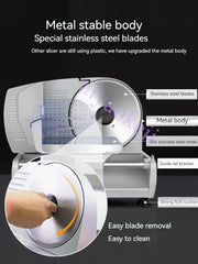 Multifunctional Electric Slicer – Lamb, Beef, Vegetable, Bread, and Sausage Slicing Machine