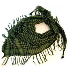 Unisex Tactical Arab Scarf – Lightweight Plaid Cycling Mask & Hijab Head Wrap for Men & Women (Spring/Summer)