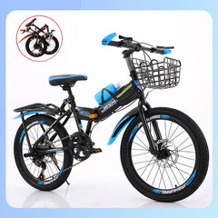 Folding Mountain Bike for Kids – 18/20 Inch Variable Speed Bicycle for Boys & Girls | Student Road Bike | Bicicleta de Estrada