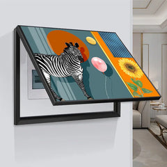 ravel Shark Creative Art Poster – 45x35CM Fashion Home Decor & Electric Meter Box Cover