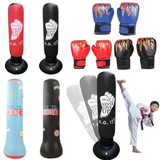 Inflatable Punching Boxing Bag – PVC Sports Fight Column Toy for Kids | Fitness Training & Pressure Sandbag for Boxing Practice