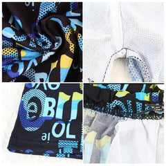 Multicolor Printed Adult Swimming Briefs – Breathable Men's Swim Trunks for Beach, Hot Springs & Drift