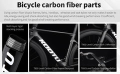 KOOTU R08-R7000 Full Carbon Fiber Road Bike – 22-Speed SHIMANO 105 Kit, 700C Racing Bicycle for Adults | Ships from USA