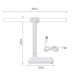 Energy-Saving USB Double Lamp LED Foldable Reading Light with Mobile Phone Bracket – Desk Study Lamp for Children, Bedroom & Table