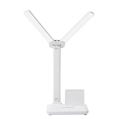 Energy-Saving USB Double Lamp LED Foldable Reading Light with Mobile Phone Bracket – Desk Study Lamp for Children, Bedroom & Table