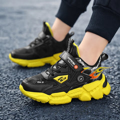 Boys' Fashion Sneakers – Thick-Soled, Warm & Comfortable Anti-Slip Outdoor Sports Shoes for Kids