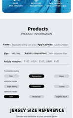 Football Jerseys for Adults & Kids – Personalized Soccer Uniforms for Men & Women, Team Sportswear & Training Tracksuit Set