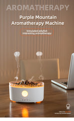 Rain Cloud Aroma Diffuser & Zen Raindrop Humidifier – Ultrasonic Essential Oil Diffuser with Soothing Rain Sounds | 3-Color LED Night Light & Desktop Water Drip Sprayer