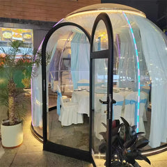 Transparent PC Geodesic Dome Tent – Clear Round Igloo House for Catering, Events, Hotel Resorts & Luxury Celebrations