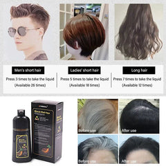 3 In 1 Instant Coloring Shampoo Natural Black Color for Men Women Hair Dye Herbal Brown Purple Hair Dye Hair Dye Shampoo New