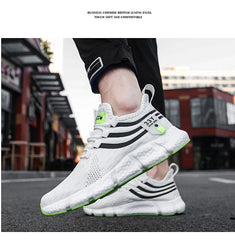 Men’s Thick-Soled Sneakers – Breathable Summer Running & Tennis Shoes, Comfortable Casual Footwear in Large Sizes
