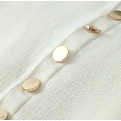 Summer Elegant Lady Knitted Single Breasted Long Dress – Sleeveless O Neck Button Bodycon Party Dress for Women | Vestidos