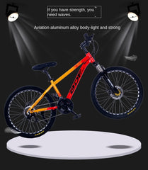 Grylls Aluminum Alloy Mountain Bike – Cross-Country, Variable Speed, Outdoor Sports Bicycle for Men & Students