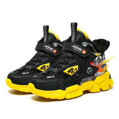 Boys' Fashion Sneakers – Thick-Soled, Warm & Comfortable Anti-Slip Outdoor Sports Shoes for Kids