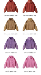 Cozy Batik Fleece Zippered Hoodie – Style Meets Comfort