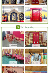 Large Mongolian Yurt Tent – Double Slope Steel & Bamboo Frame, Water-Resistant PVC, Glamping, Farmhouse, Restaurant, BBQ