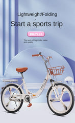 Folding Mountain Bike for Boys & Girls – Variable Speed Bicycle for Primary & Secondary School Students | 18", 20", 24" Sizes