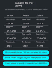 SKIG 18-Inch Magnesium Alloy Mountain Bike – Dual Shock Absorption Bicycle for Boys & Girls Ages 8–14 | Lightweight & Durable