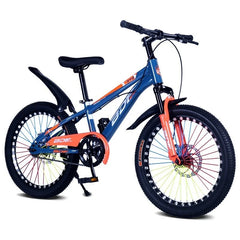 FJ&BDF 20-Inch Children's Mountain Bike – High Carbon Steel Frame, Lightweight with Shock Absorber & Double Disc Brakes | Outdoor Kids Bicycle