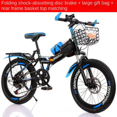 Folding Mountain Bike for Kids – 18/20 Inch Variable Speed Bicycle for Boys & Girls | Student Road Bike | Bicicleta de Estrada