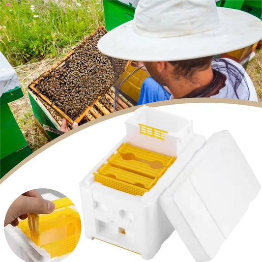 Bee Hive Foam Beekeeping Box – Insulated King Beehive Nest Case for Garden Apiculture | Durable Beekeeping Tool & Bee Box