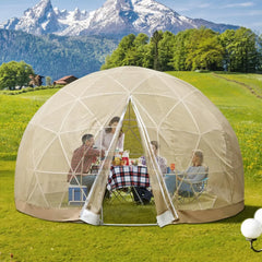 Garden Dome Igloo Tent 9.5 ft x 5.8 ft – Upgraded Transparent Greenhouse Dome with TPU Cover & Polyester Mesh for Outdoor Use