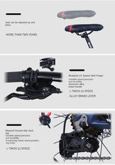 Grylls Aluminum Alloy Mountain Bike – Cross-Country, Variable Speed, Outdoor Sports Bicycle for Men & Students