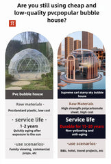 Transparent PC Geodesic Dome Tent – Clear Round Igloo House for Catering, Events, Hotel Resorts & Luxury Celebrations